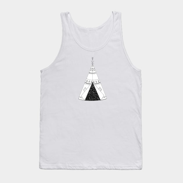 Teepee Galaxy Tank Top by CatherineBuggins